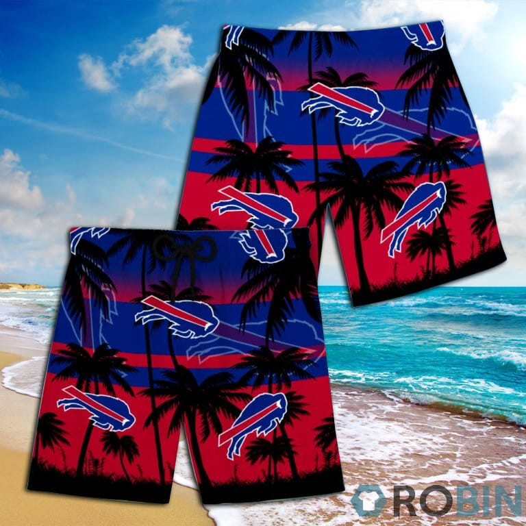 Buffalo Bills & Hort Hawaiian Shirt Tropical Aloha Button Up