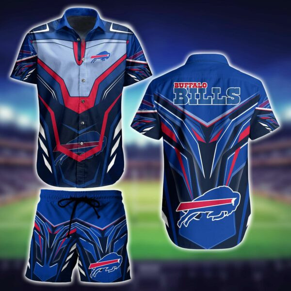 Buffalo Bills 2 Hawaiian Shirt Tropical Aloha Button Up