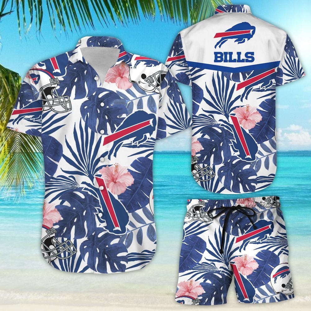 Buffalo Bills Aloha Shirt Hawaiian Shirt Tropical Aloha Button Up