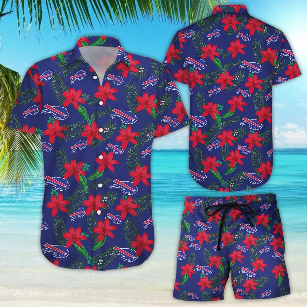 Buffalo Bills Aloha Shirt Hawaiian Shirt Tropical Aloha Button Up