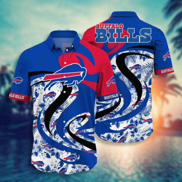 Buffalo Bills Floral Summer Hawaiian Shirt Tropical Aloha Button Up