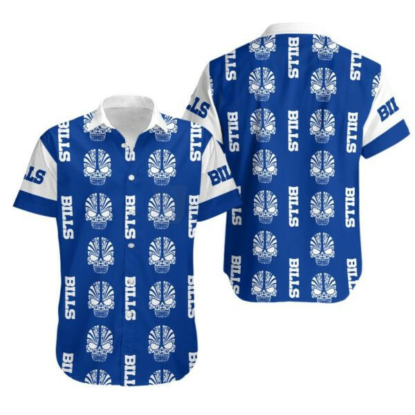 Buffalo Bills Football Hawaiian Shirt Tropical Aloha Button Up