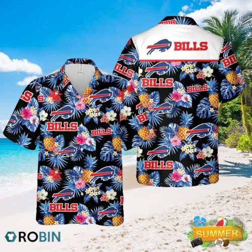 Buffalo Bills Hawaii Style Sport Hawaiian Shirt Tropical Aloha Button Up