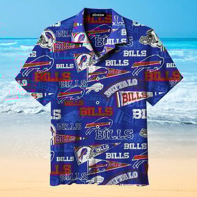 Buffalo Bills Hawaiian Shirt Tropical Aloha Button Up