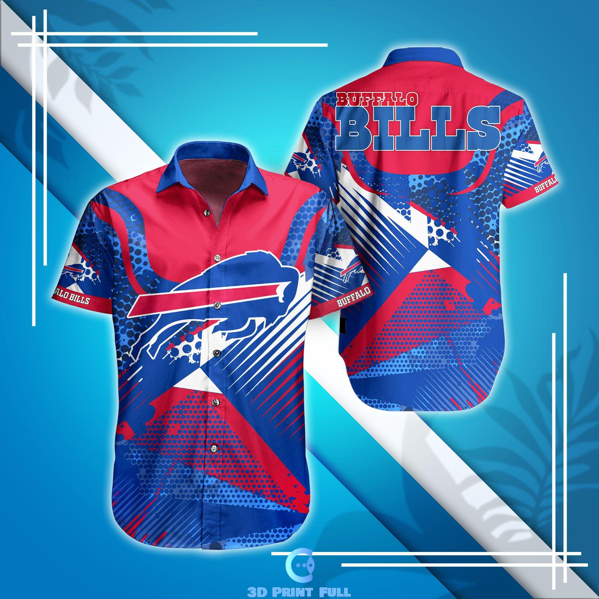 Buffalo Bills Logo 31 Hawaiian Shirt Tropical Aloha Button Up