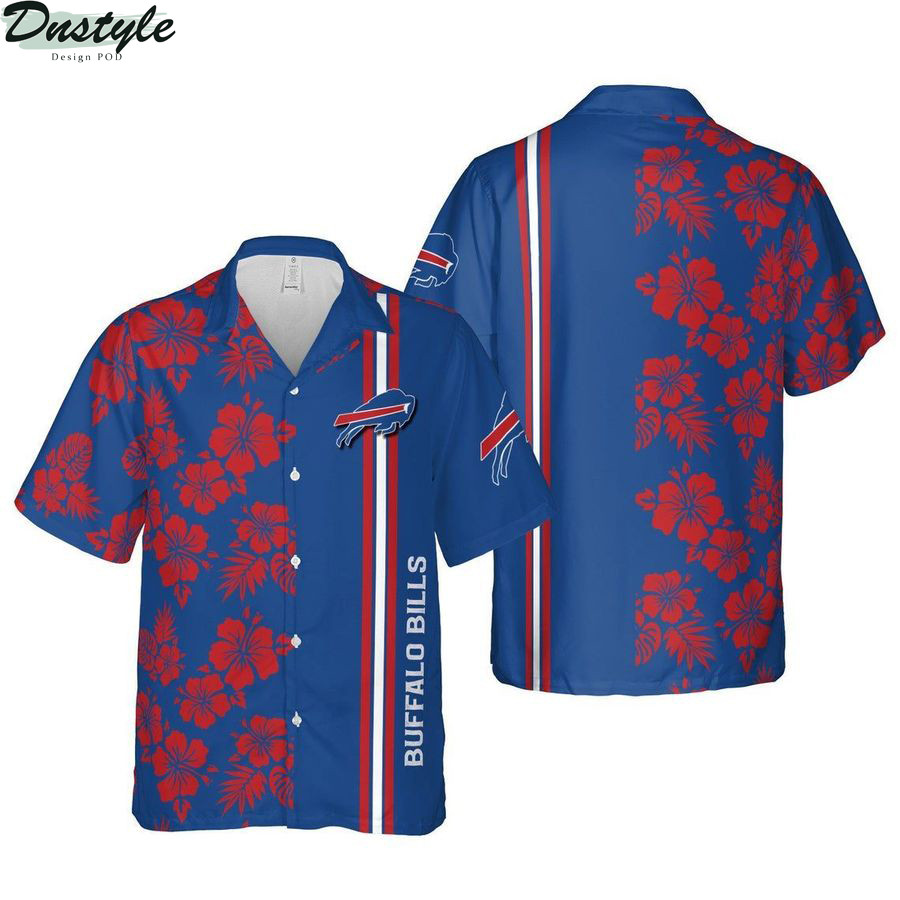 Buffalo Bills Niagara Falls Football Hawaiian Shirt Tropical Aloha Button Up
