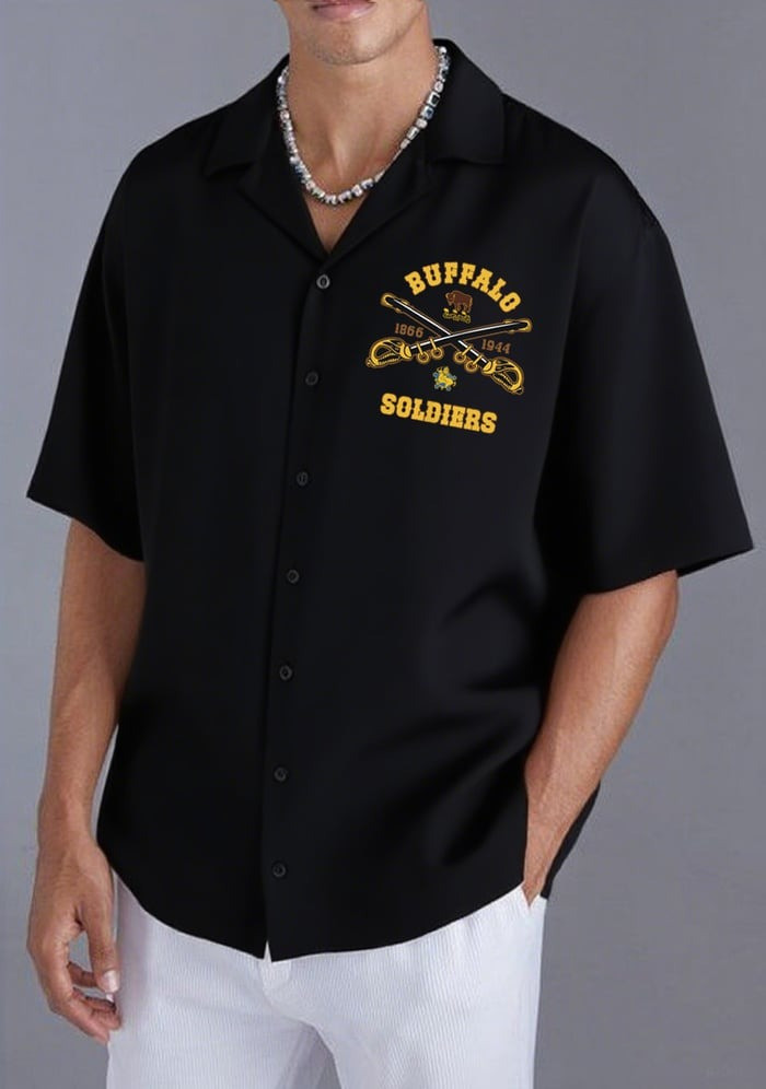 Buffalo Soldiers 1866 1944 Hawaiian Shirt 9Th And 10Th Cavalry African American Military Gift