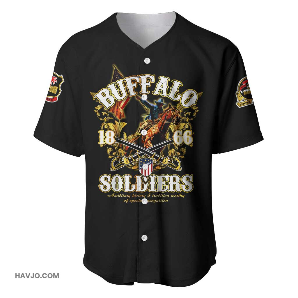 Buffalo Soldiers American American Legend 1866 1944 Baseball Jersey