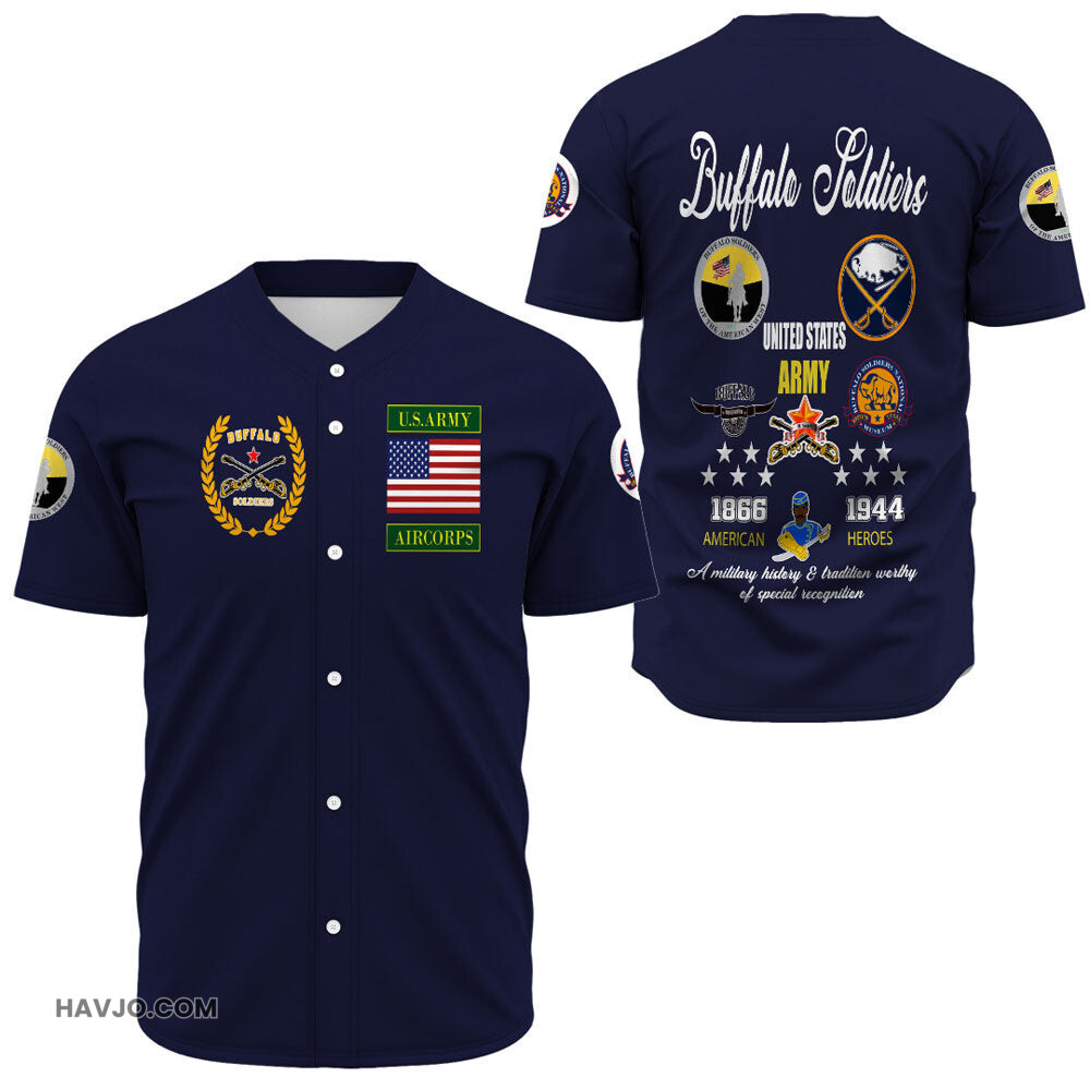 Buffalo Soldiers Heroes Baseball Jersey