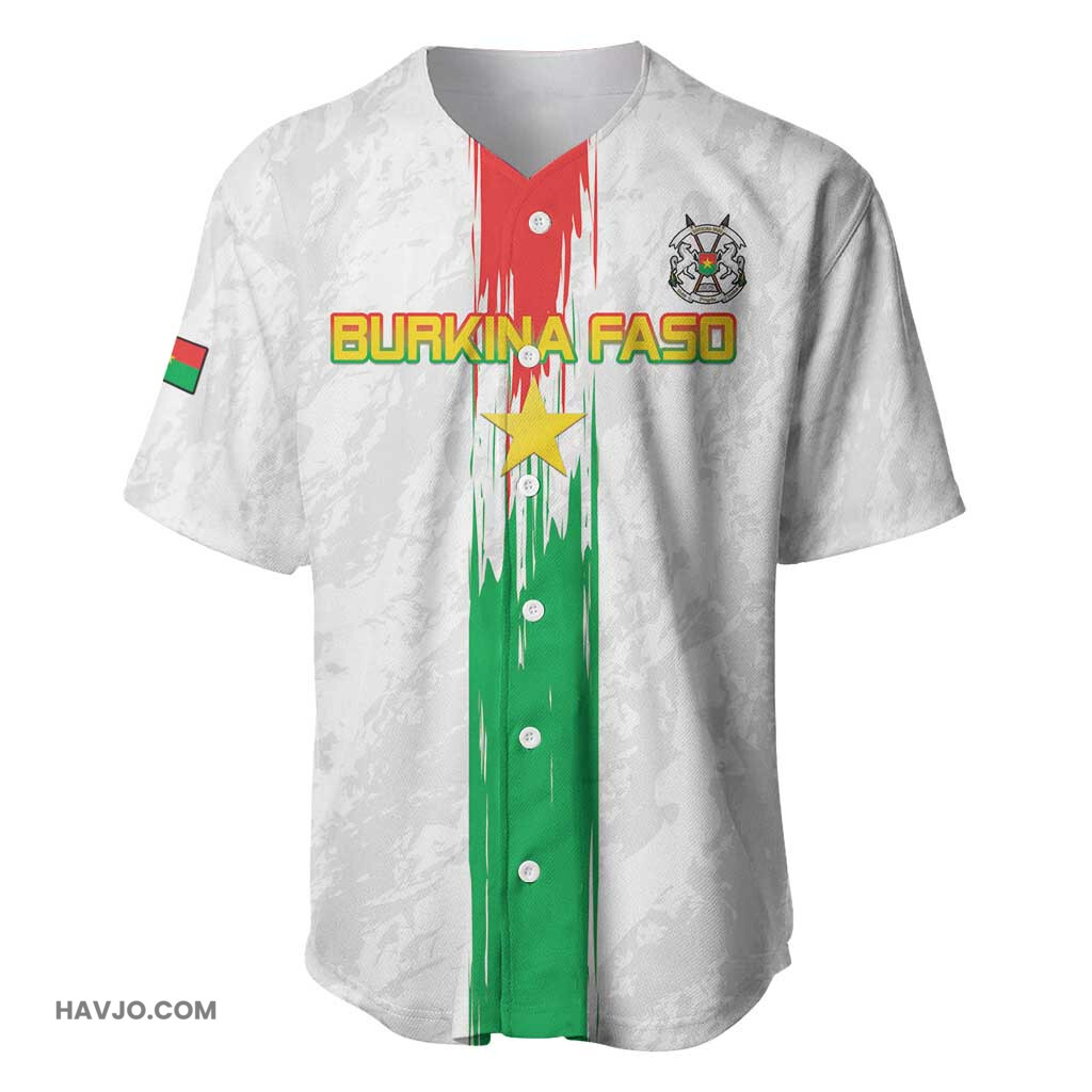 Burkina Faso Football Custom Go Champions Baseball Jersey