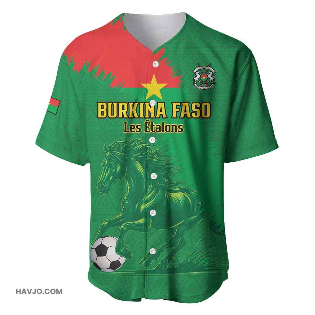 Burkina Faso Football Custom Go Stallions Baseball Jersey