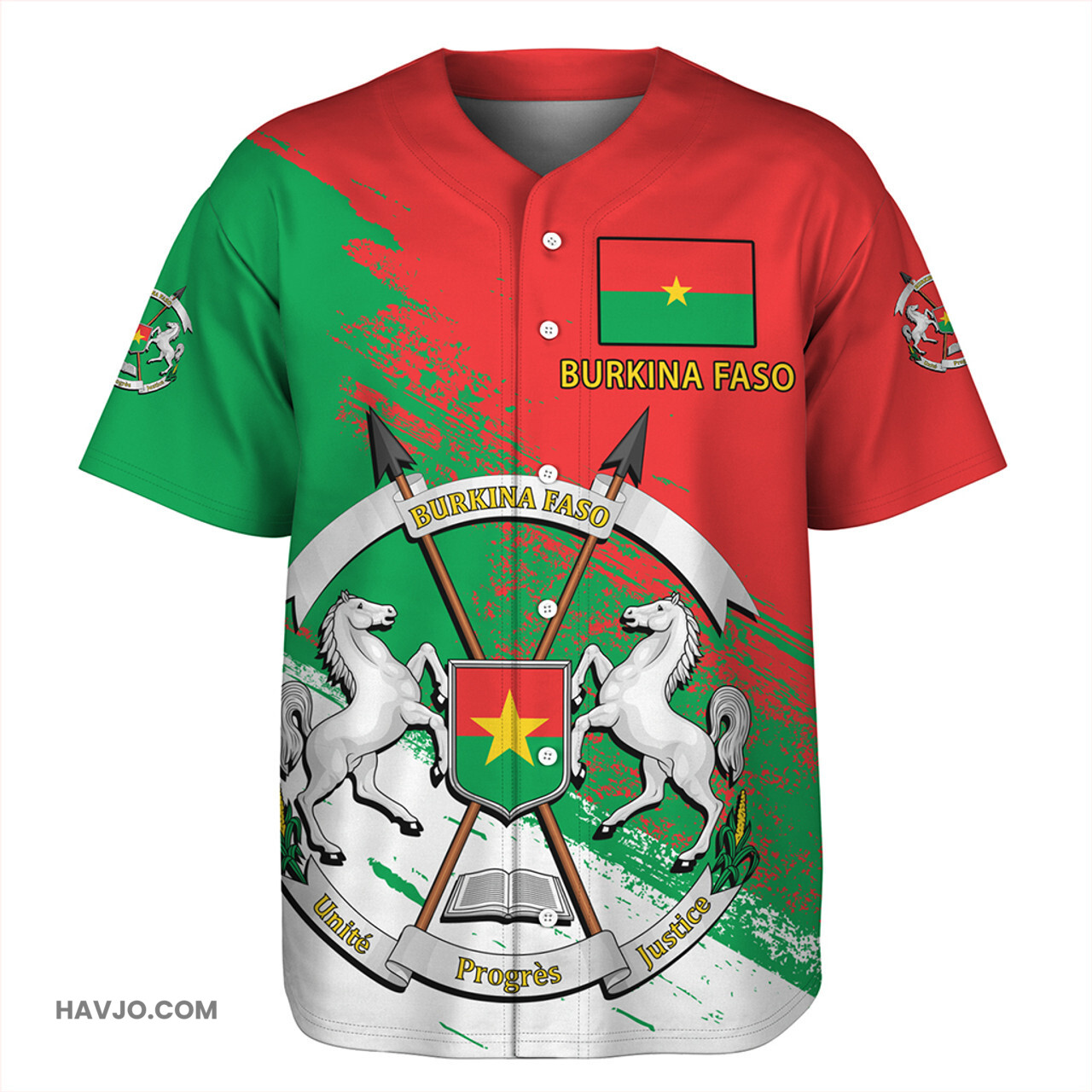 Burkina Faso Special Style Baseball Jersey