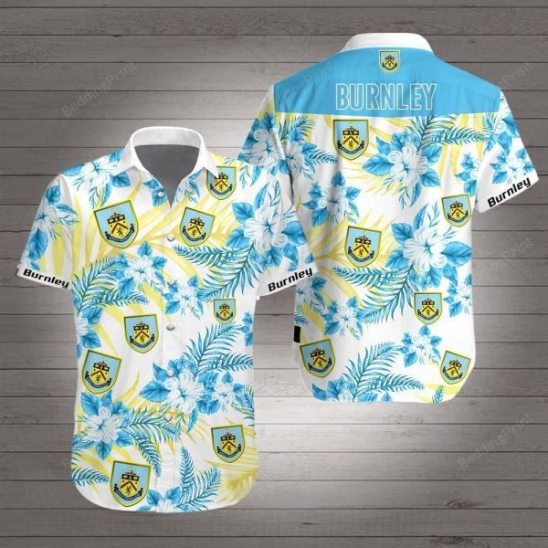 Burnley Hawaiian Shirt Tropical Aloha Button Up