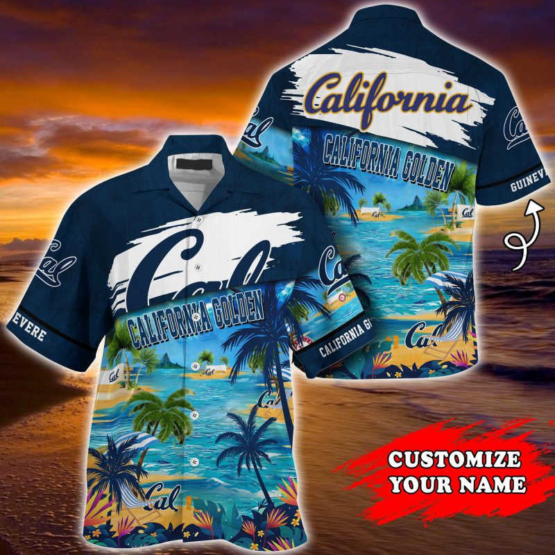California Golden Bears Ncaa Personalized Summer Hawaiian Shirt Tropical Aloha Button Up