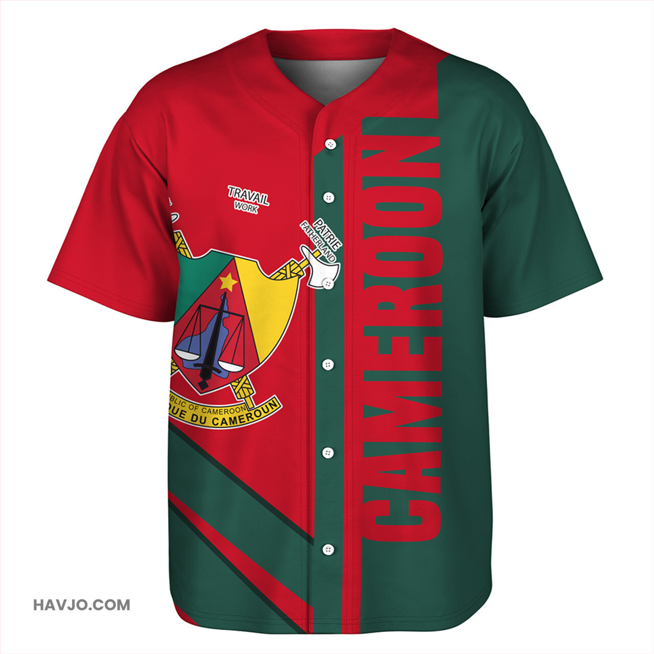 Cameroon Casual Style Baseball Jersey