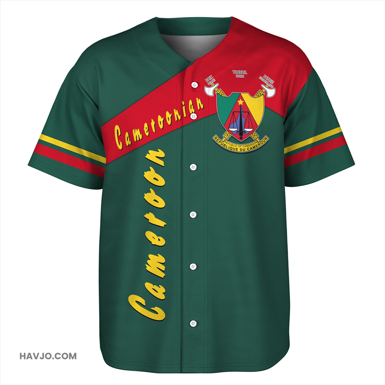 Cameroon Half Concept Baseball Jersey