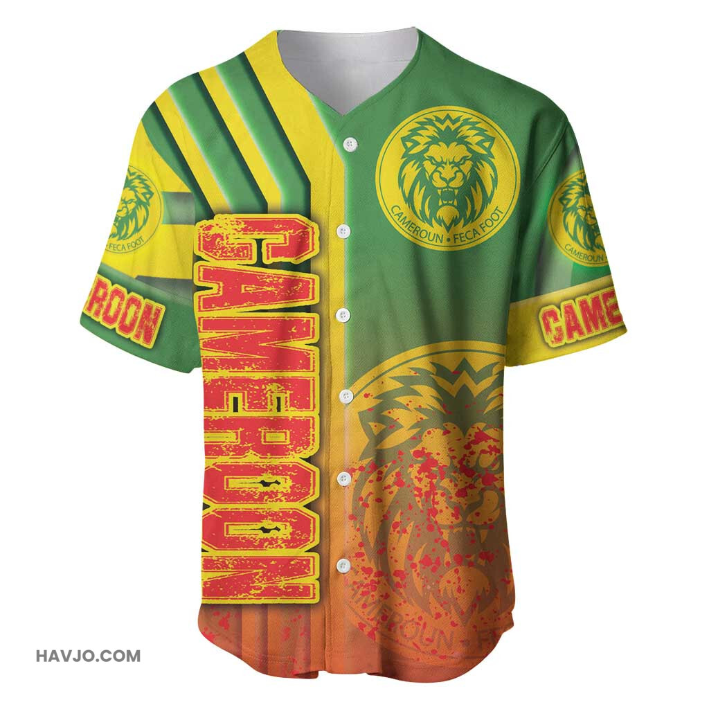 Cameroon Soccer Indomitable Lions Football Road To Champion Baseball Jersey