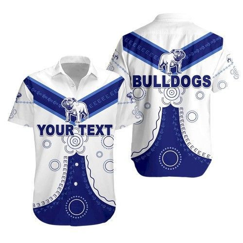 Canterbury-bankstown Bulldogs Hawaiian Shirt Tropical Aloha Button Up