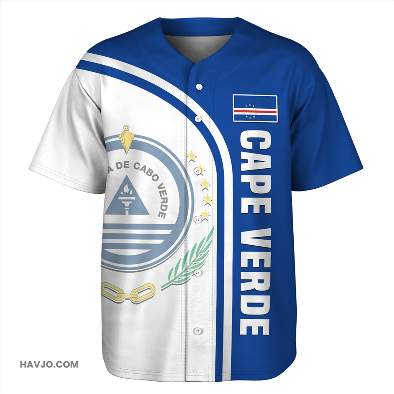 Cape Verde Custom In My Heart Baseball Jersey