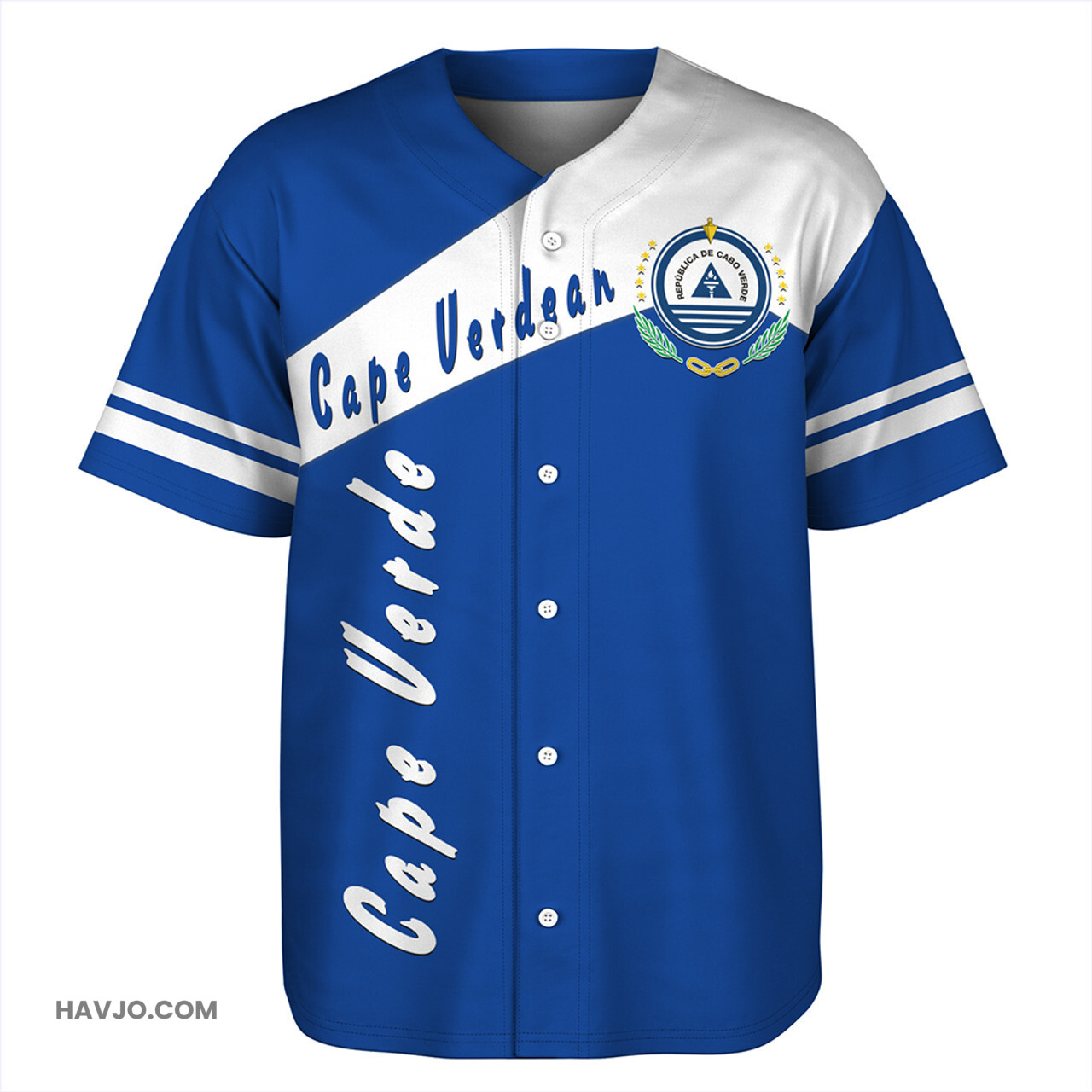 Cape Verde Sport Style Baseball Jersey