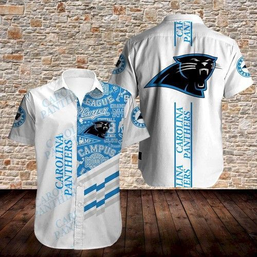 Carolina Panthers Hawaiian Shirt Tropical Aloha Button Up