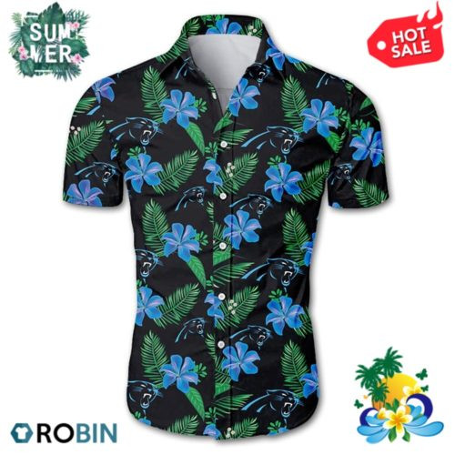 Carolina Panthers Hawaiian Shirt Tropical Aloha Button Up