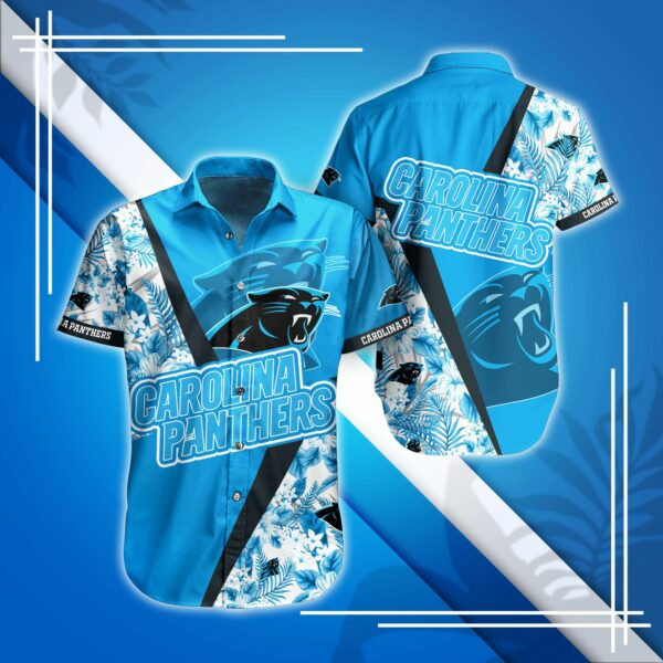 Carolina Panthers Logo 31 Hawaiian Shirt Tropical Aloha Button Up