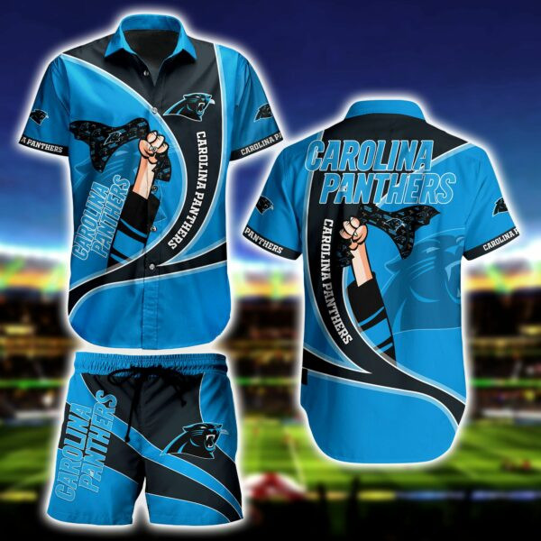 Carolina Panthers Strong Hawaiian Shirt Tropical Aloha Button Up