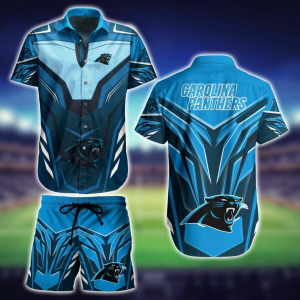 Carolina Panthers Under Armour 1 Hawaiian Shirt Tropical Aloha Button Up