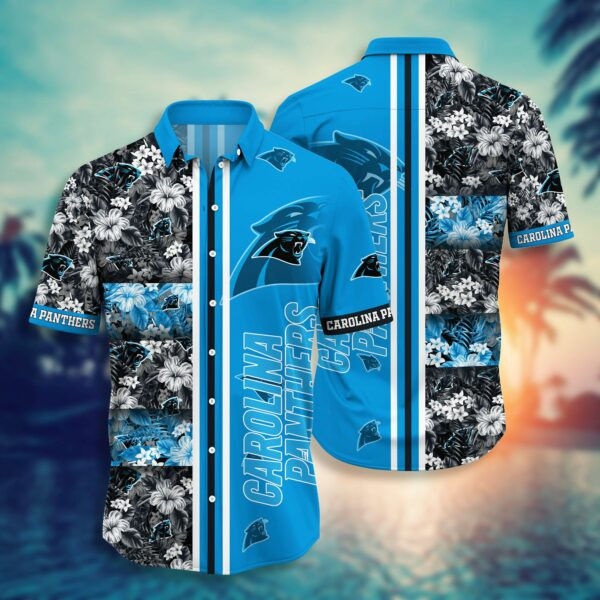 Carolina Panthers3 Hawaiian Shirt Tropical Aloha Button Up