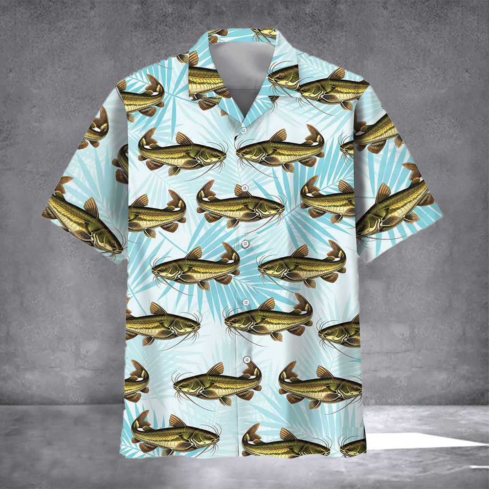 Catfish Master Hawaiian Shirt Tropical Vibe Clothing Catfish Lovers Xmas Gifts For Him