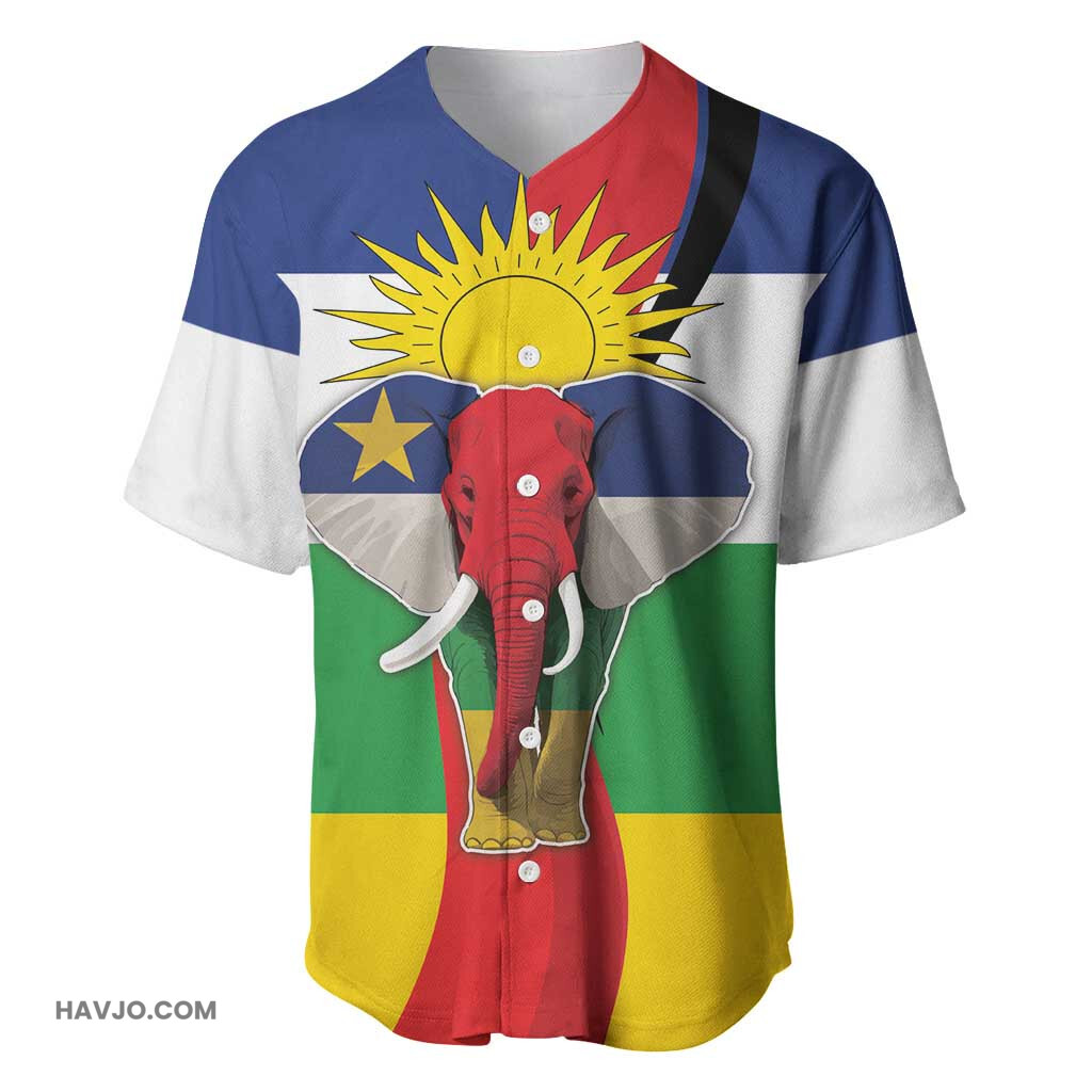 Central African Republic Republic Day 1958 Zo Kwe Zo Flag Style Baseball Jersey
