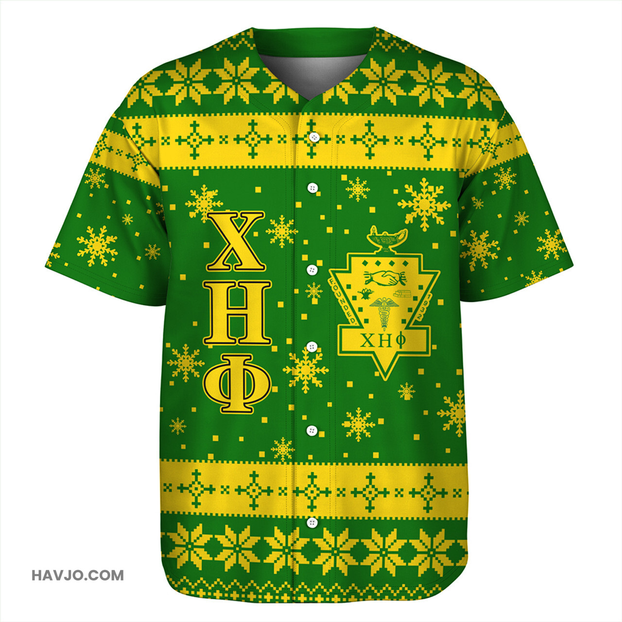Chi Eta Phi Christmas Greek Life Baseball Jersey