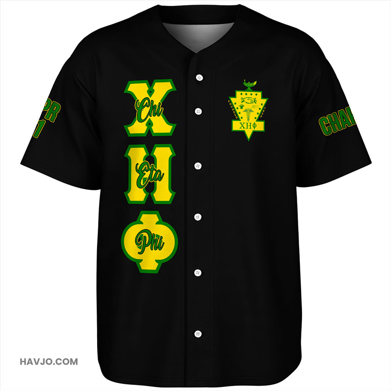 Chi Eta Phi Custom Chapter Baseball Jersey