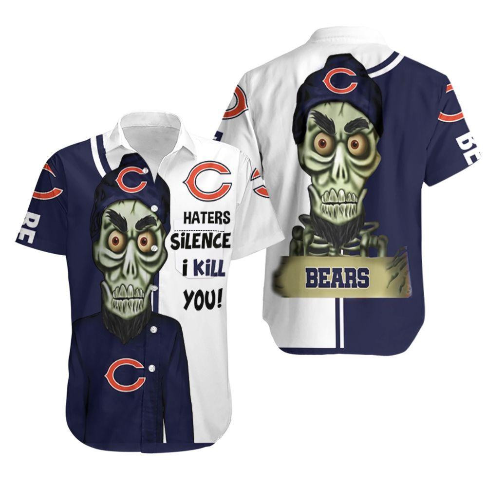 Chicago Bears Haters I Kill You Hawaiian Shirt Tropical Aloha Button Up