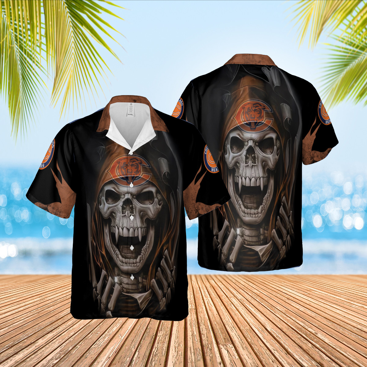 Chicago Bears Limited Hawaiian Shirt Tropical Aloha Button Up