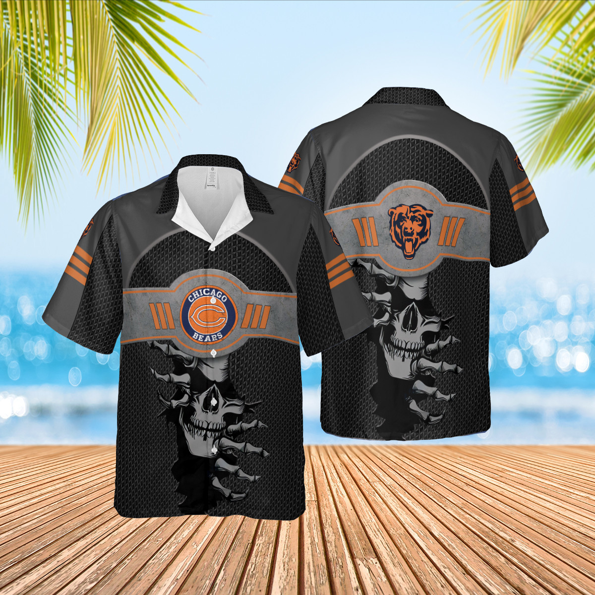 Chicago Bears Limited Hawaiian Shirt Tropical Aloha Button Up