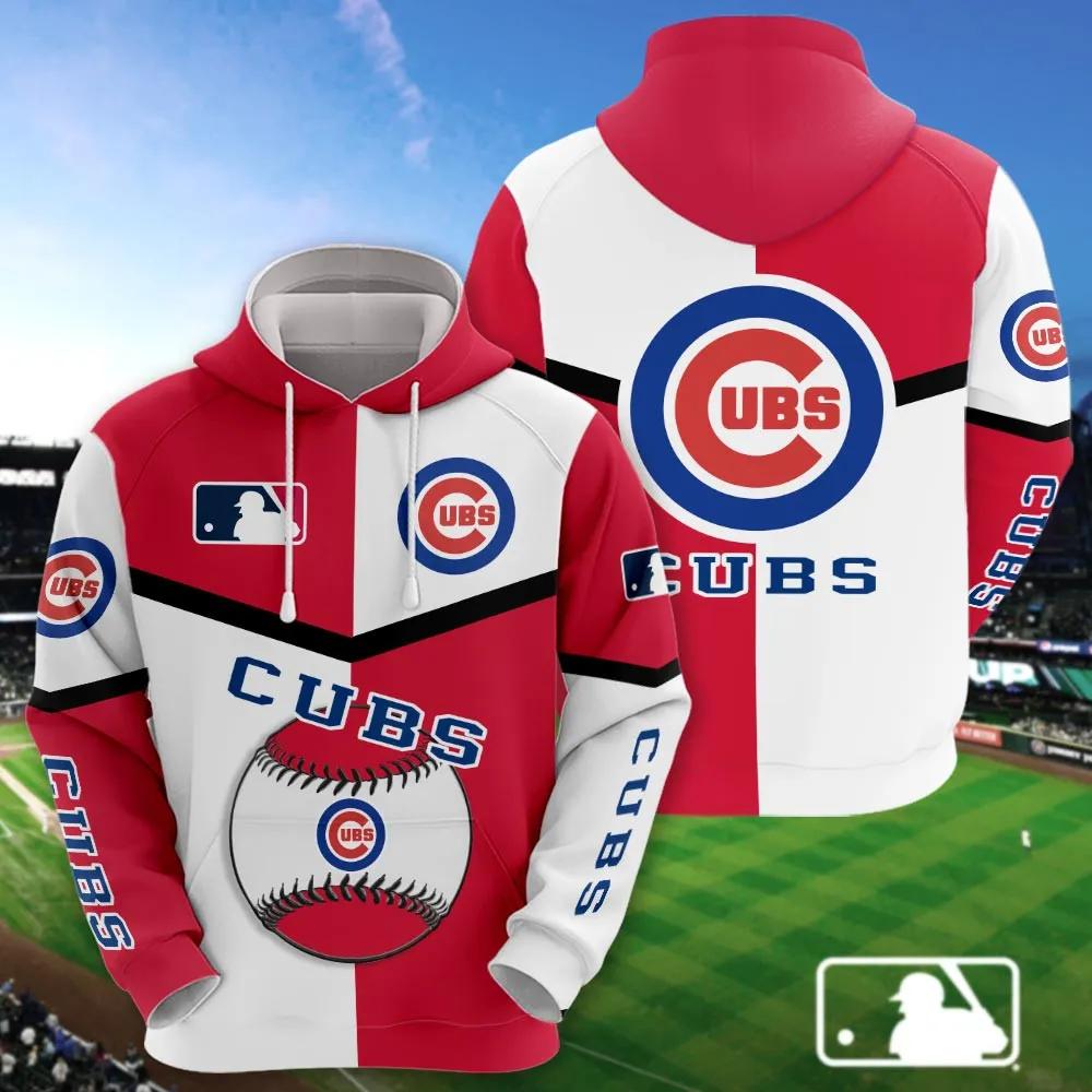 Chicago Cubs 3D MLB All Over Print Hoodie