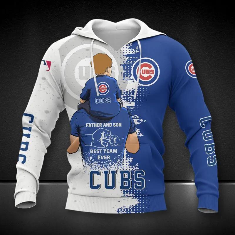 Chicago Cubs Dad And Son MLB All Over Print Hoodie