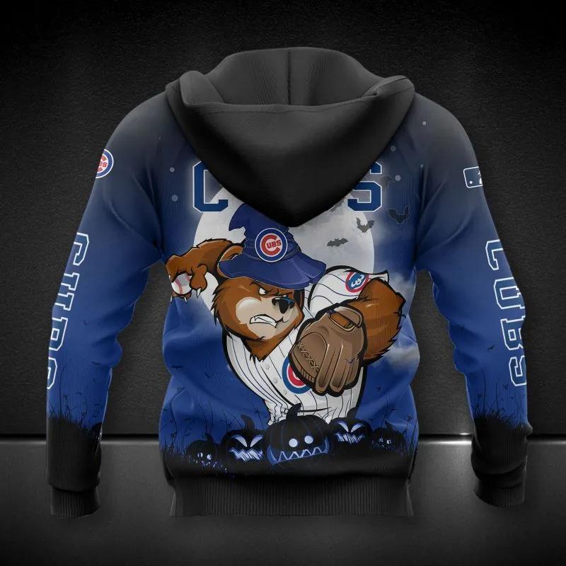 Alternative view of Chicago Cubs Mascot MLB All Over Print Hoodie