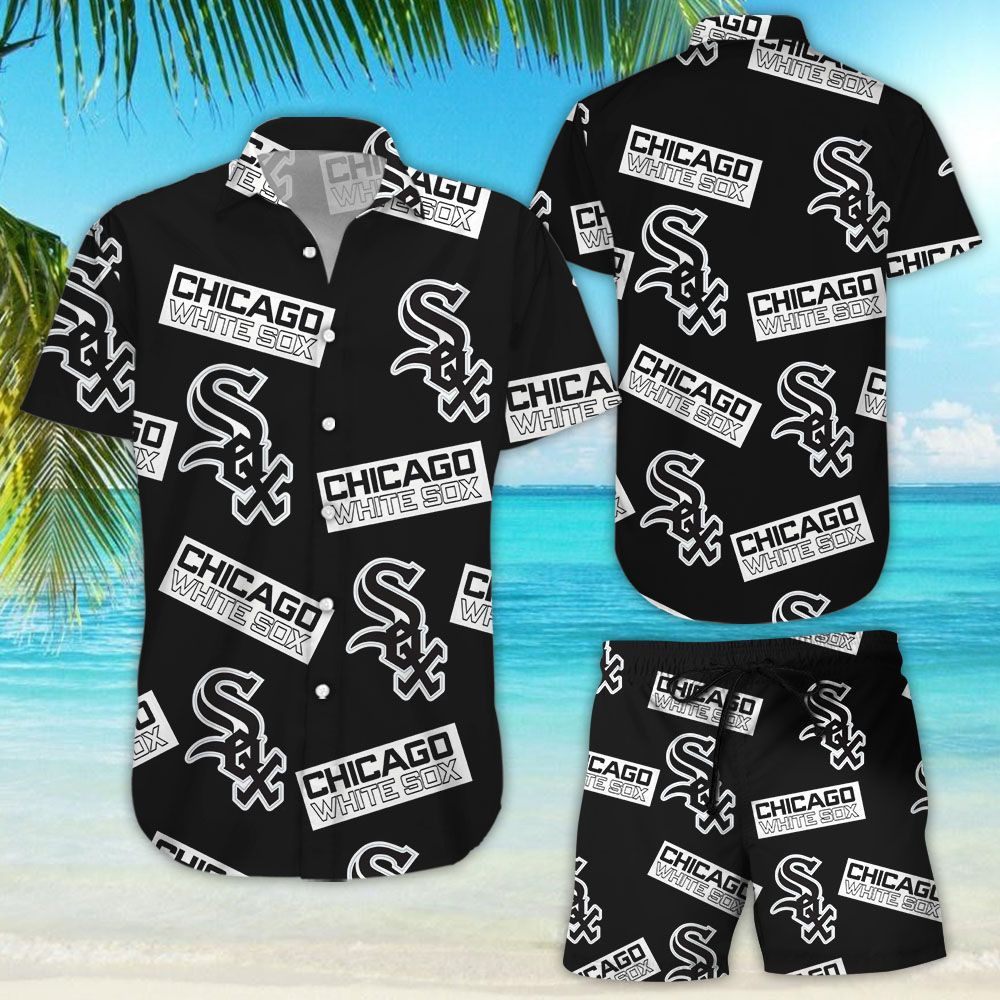 Chicago White Sox Hawaiian Shirt Tropical Aloha Button Up