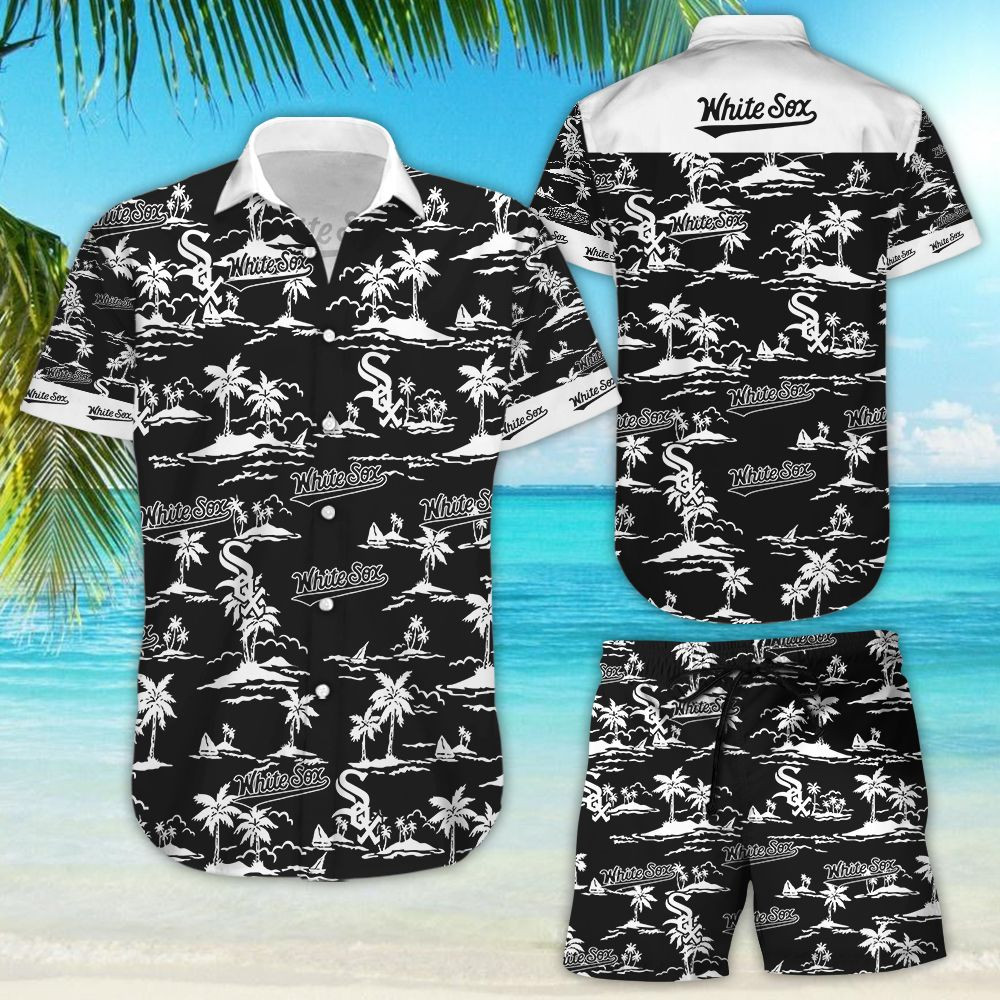 Chicago White Sox Vintage Mlb Hawaiian Shirt Tropical Aloha Button Up