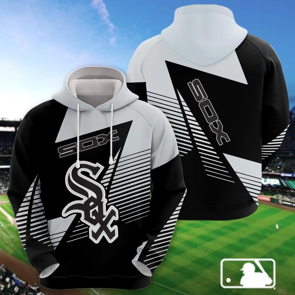 Chicago White Sox White MLB All Over Print Hoodie