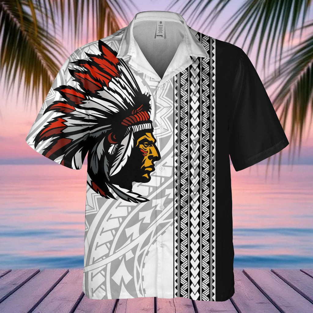 Chief Native American Hawaiian Shirt Best Modern Style Native American Print Clothing