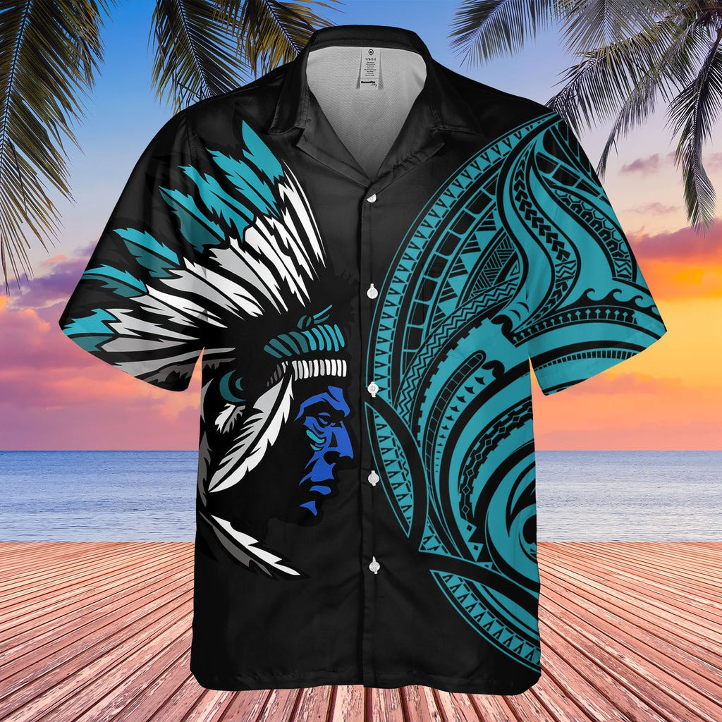 Chief Native American Hawaiian Shirt Native American Print Clothing Unique Gifts For Him