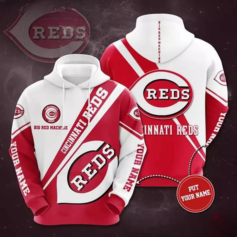 Cincinnati Baseball Team Redss 3D MLB All Over Print Hoodie