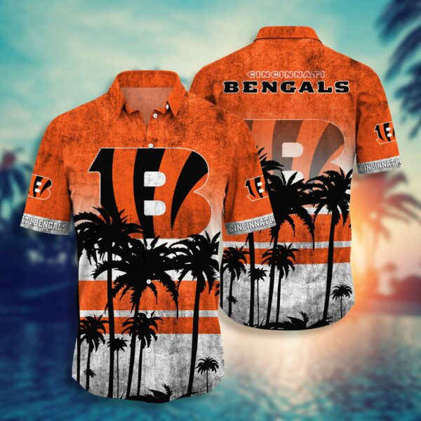 Cincinnati Bengals Coconut Summer Hawaiian Shirt Tropical Aloha Button Up