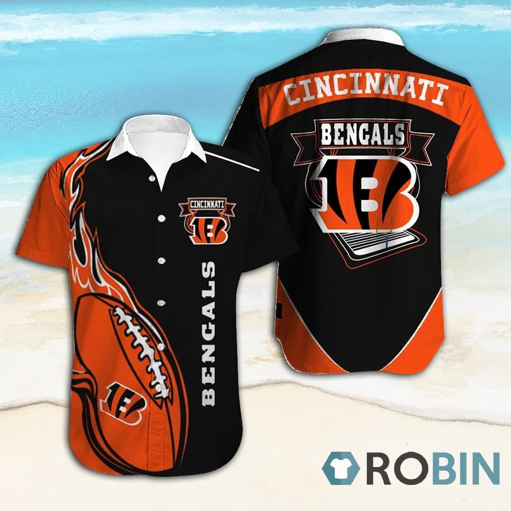 Cincinnati Bengals Summer Hawaiian Shirt Tropical Aloha Button Up
