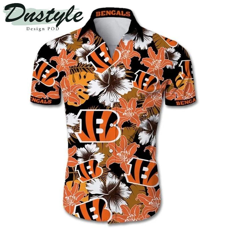 Cincinnati Bengals Tropical Hawaiian Shirt Tropical Aloha Button Up