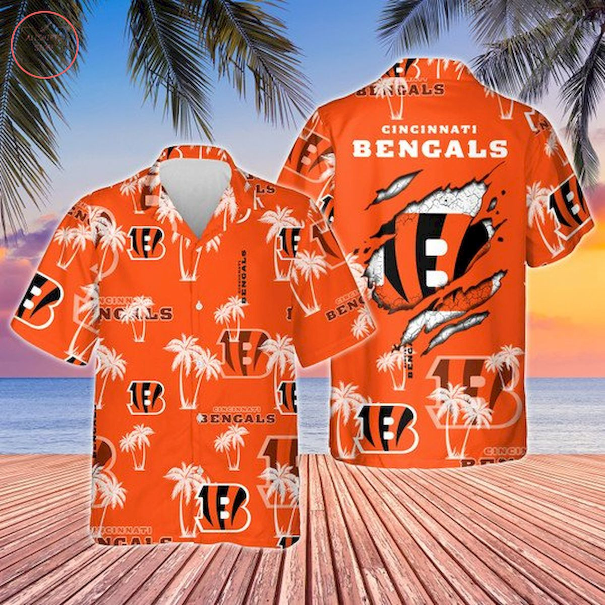 Cincinnati Bengals Unisex1 Hawaiian Shirt Tropical Aloha Button Up